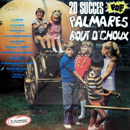 20 Succ�s Pop Palmar�s Bout d' Choux  (1974)