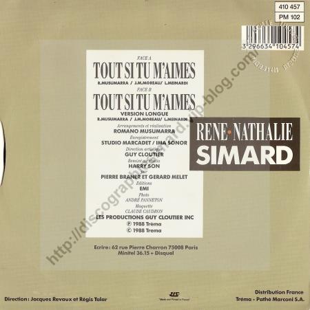 Verso et Cassette Single