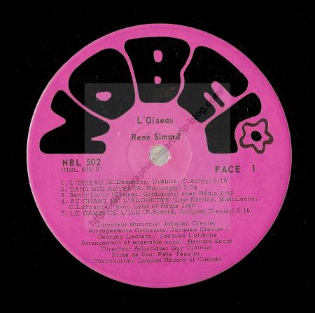 L'oiseau:  Face A